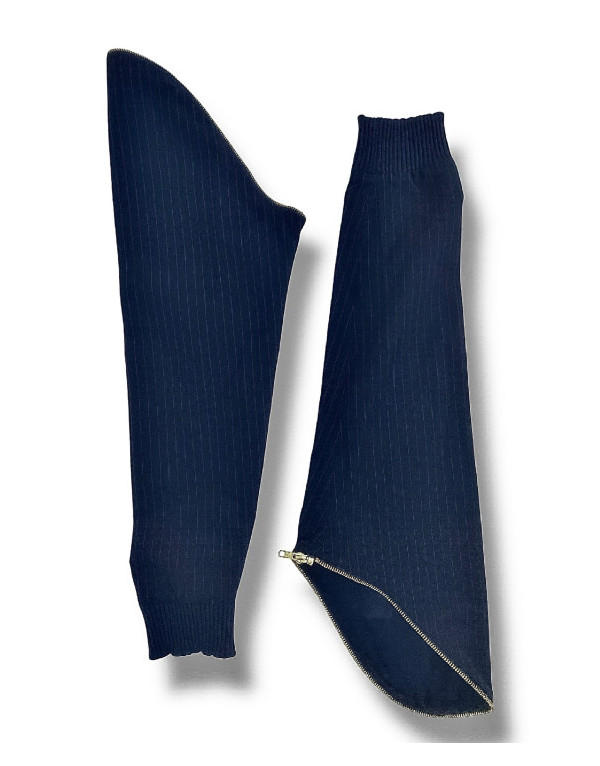 Manches Taylor Blue – Élégance bleu marine et rayures | Moult Paris