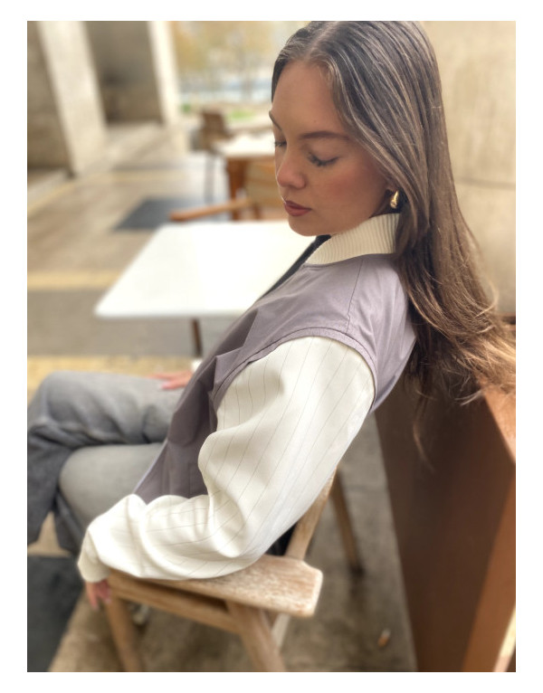 Pack Jade – Veste grise & manches interchangeables | Moult Paris