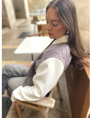 Pack Jade – Veste grise & manches interchangeables | Moult Paris