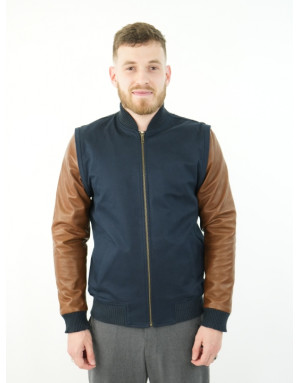 Pack Dynastie - Veste bleue avec manches amovibles | Moult Paris