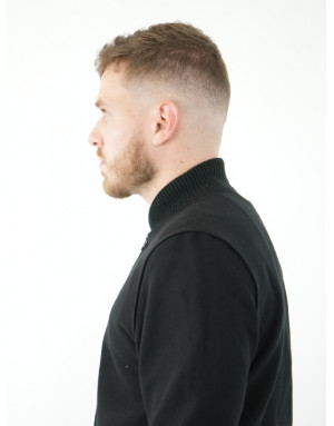 Veste bleue marine élégante aux manches amovibles : un indispensable mode