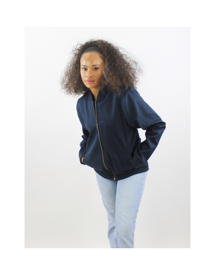 Veste Midnight – Bleu marine & manches amovibles | Moult Paris
