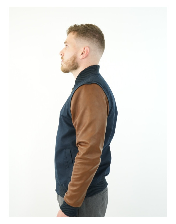 Pack Héritage - Veste bleue avec manches amovibles | Moult Paris