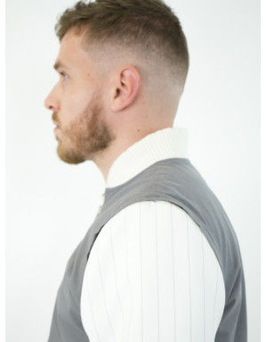 Manches Taylor White – Rayures noires & confort | Moult Paris