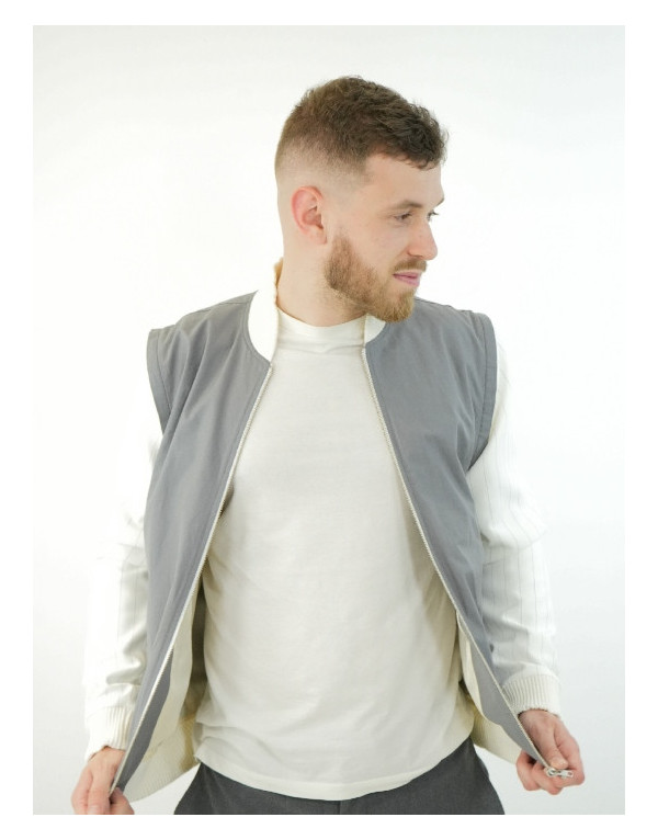 Manches Taylor White – Rayures noires & confort | Moult Paris