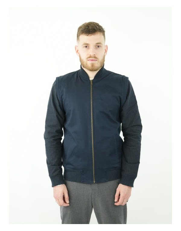Manches Taylor Blue – Élégance bleu marine et rayures | Moult Paris