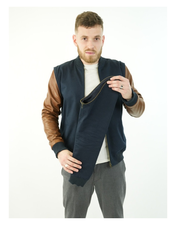 Pack Dynastie - Veste bleue avec manches amovibles | Moult Paris