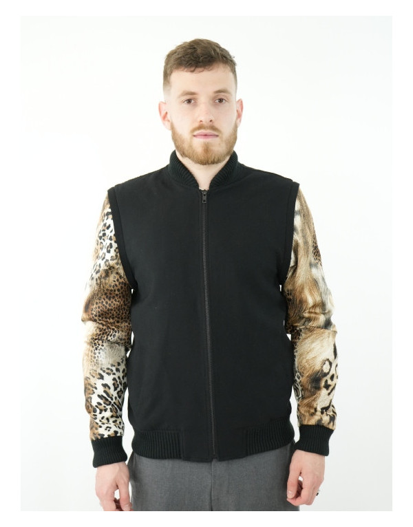 Veste Monroe - Motifs animaliers et manches amovibles | Moult Paris