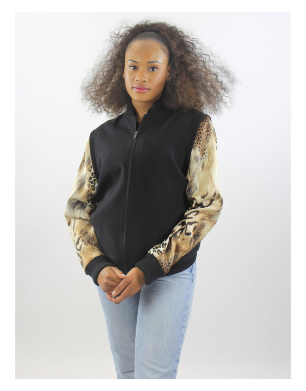 Veste Monroe - Motifs animaliers et manches amovibles | Moult Paris