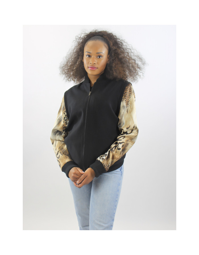 Veste Monroe - Motifs animaliers et manches amovibles | Moult Paris