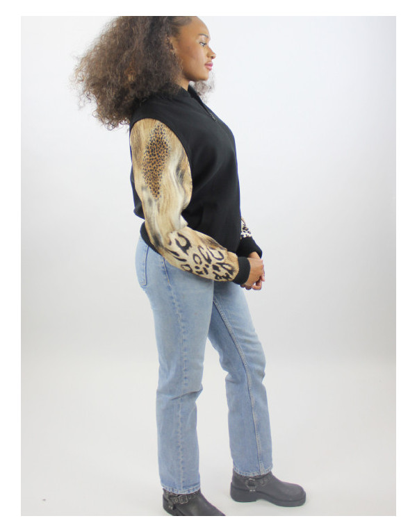 Veste Monroe - Motifs animaliers et manches amovibles | Moult Paris