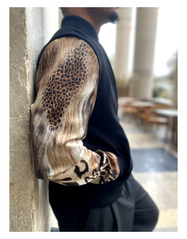 Veste Monroe - Motifs animaliers et manches amovibles | Moult Paris