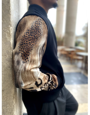 Veste Monroe - Motifs animaliers et manches amovibles | Moult Paris