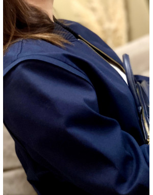 Pack Héritage - Veste bleue avec manches amovibles | Moult Paris